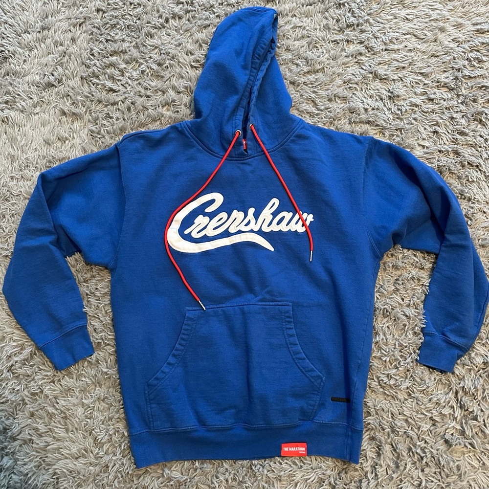 The Marathon Clothing Hoodie “Crenshaw” - Nipsey Hussle - Large - Blue/White